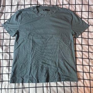 Zara- Womens M oversized T-shirt (fits small) dark aqua blue NEVER WORN.